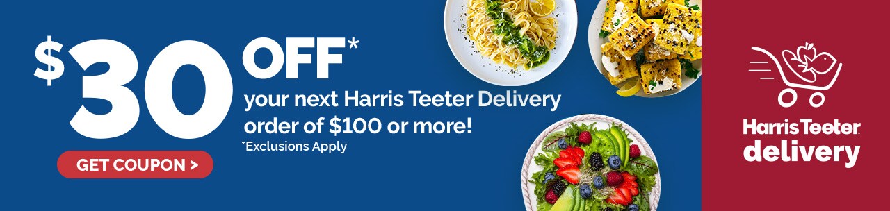 Save $30 when you spend $100 or more on HT Delivery with Digital Coupon. Click here to learn more. 