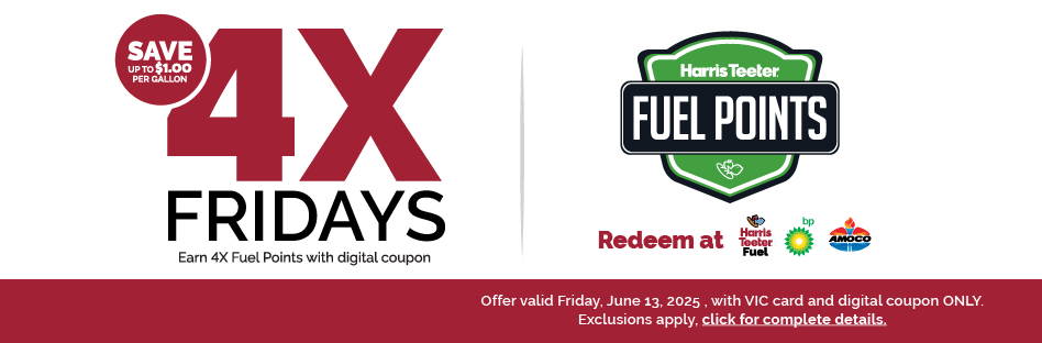 4X Fuel Points- Friday, June 13 only.