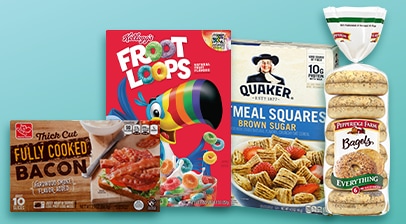 Shop for all your breakfast needs. 