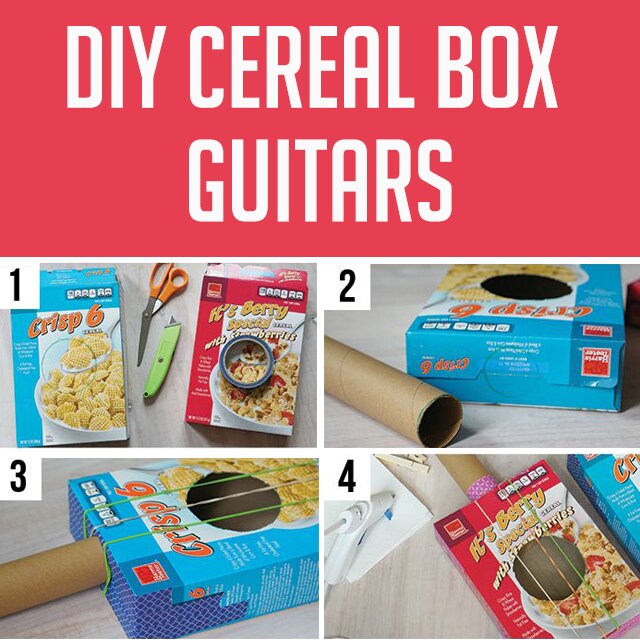 DIY Cereal Box Guitars