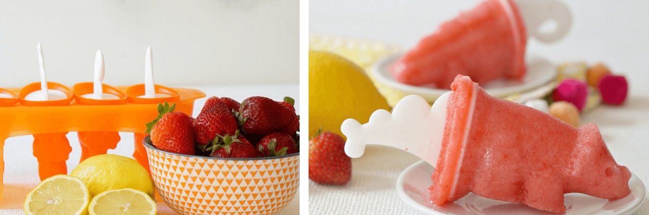 Strawberry Lemonade Pops