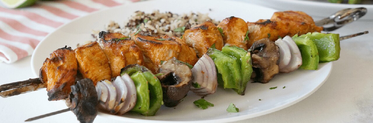Grilled Chicken Fajita Kabobs Grilled Chicken Fajita Kabobs