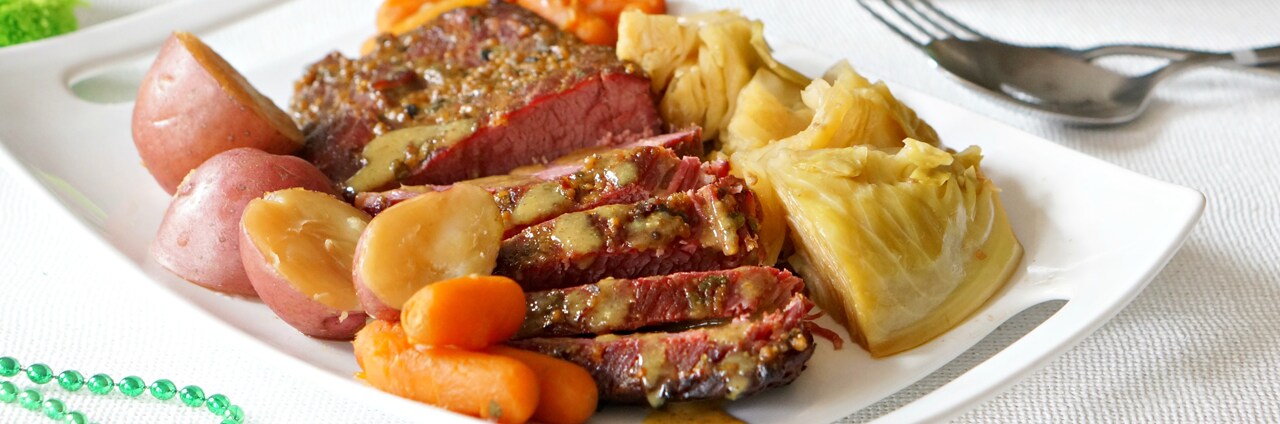 Instant Pot Corned Beef with Honey Mustard Glaze