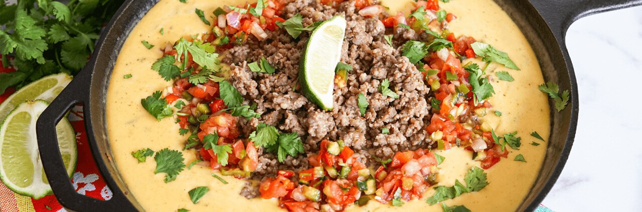 Queso Fundido with Sausage Queso Fundido with Sausage
