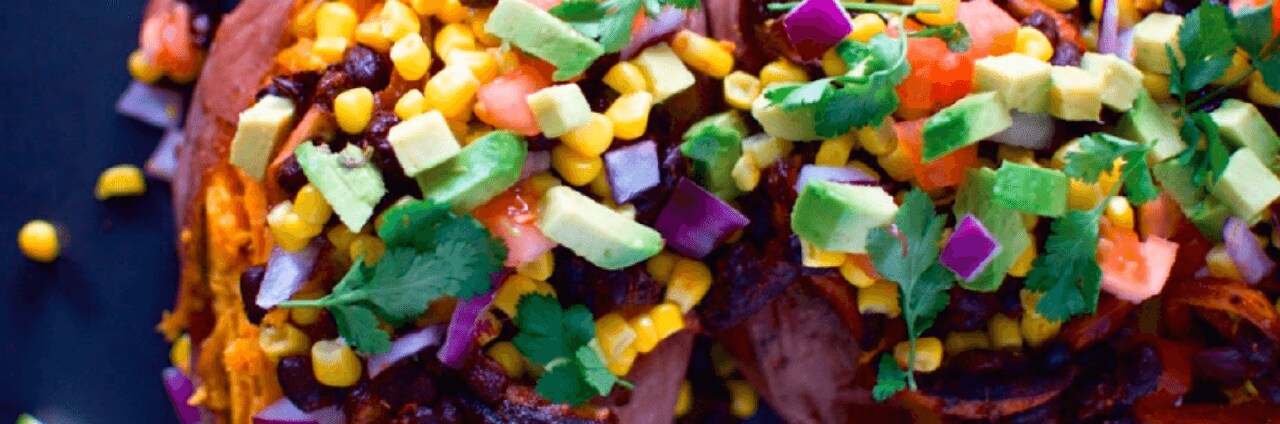 BBQ Taco Stuffed Sweet Potatoes BBQ Taco Stuffed Sweet Potatoes