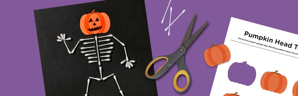 Collage of Halloween crafts for kids