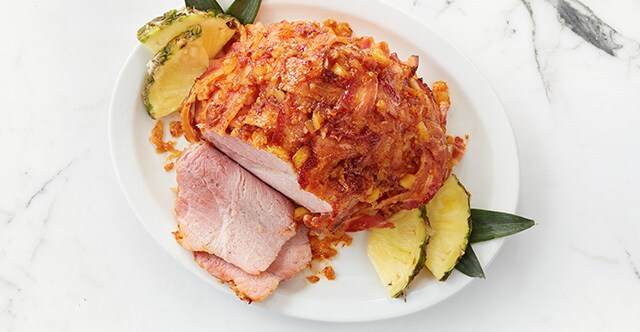 Bacon-Wrapped Ham with Sweet and Sassy Glaze Recipe