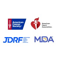 American Cancer Society, American Heart Association, JDRF, MDA American Cancer Society, American Heart Association, JDRF, MDA